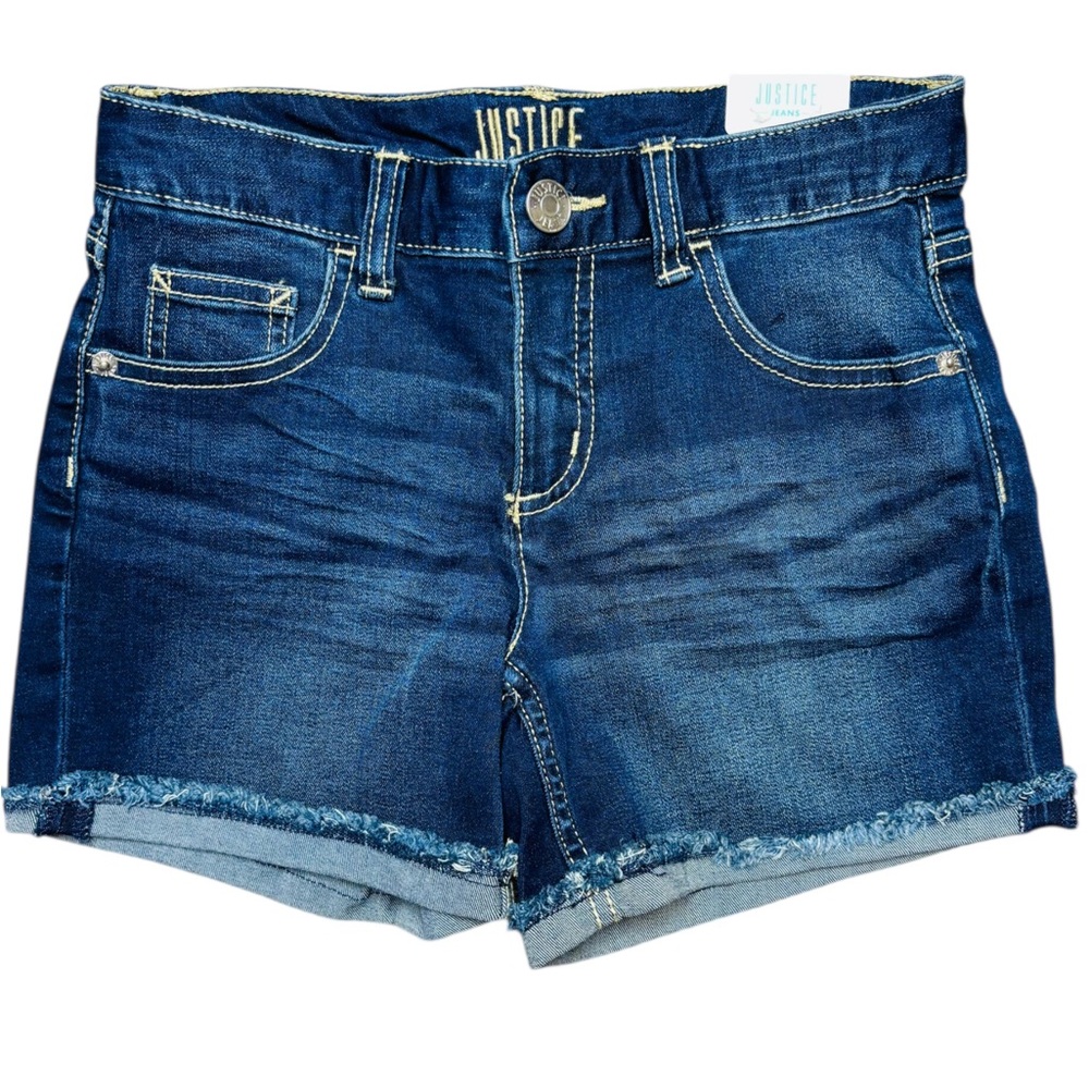 Justice Dark Blue Denim Shorts